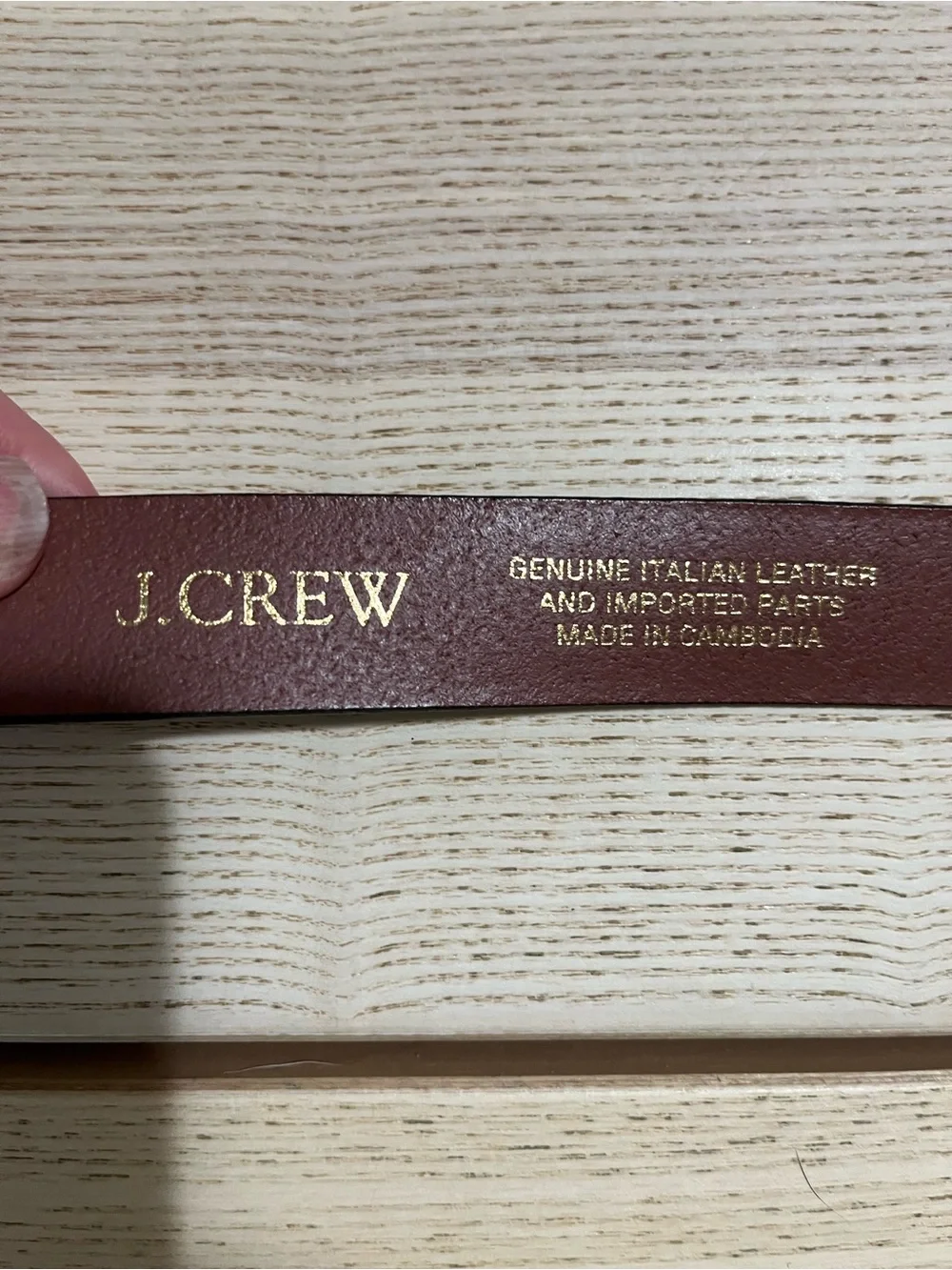 J.Crew women’s Italian leather brown belt - Picture 6 of 8